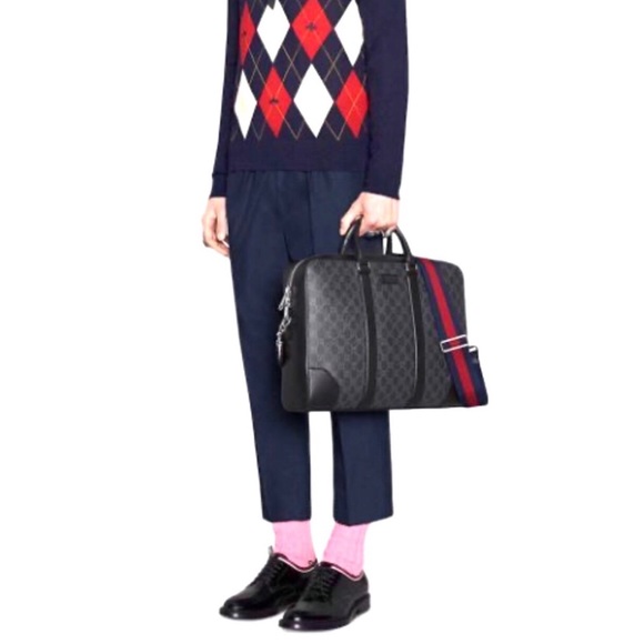 Authentic Gucci unisex black laptop bag - Picture 16 of 16